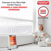 Maharaja Whiteline Lava Quartz Room Heater, White (1200W)