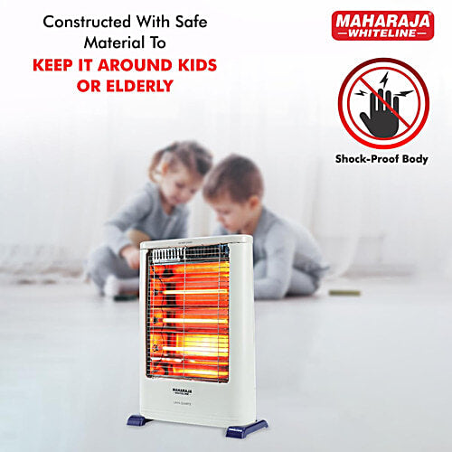 Maharaja Whiteline Lava Quartz Room Heater, White (1200W)