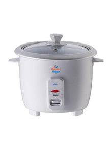 Bajaj Majesty RCX1 Mini Rice Cooker, White (400ml) (200W)
