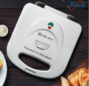 Bajaj Sandwich & Grill Maker, White (700W)