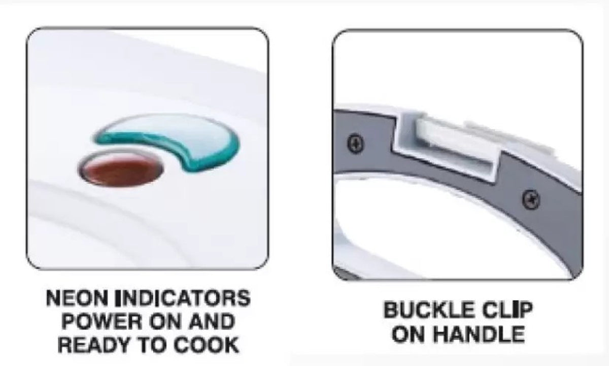 Bajaj Sandwich & Grill Maker, White (700W)