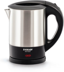 Eveready KET503 Electric Kettle, Black & Silver (1L, 1350W)