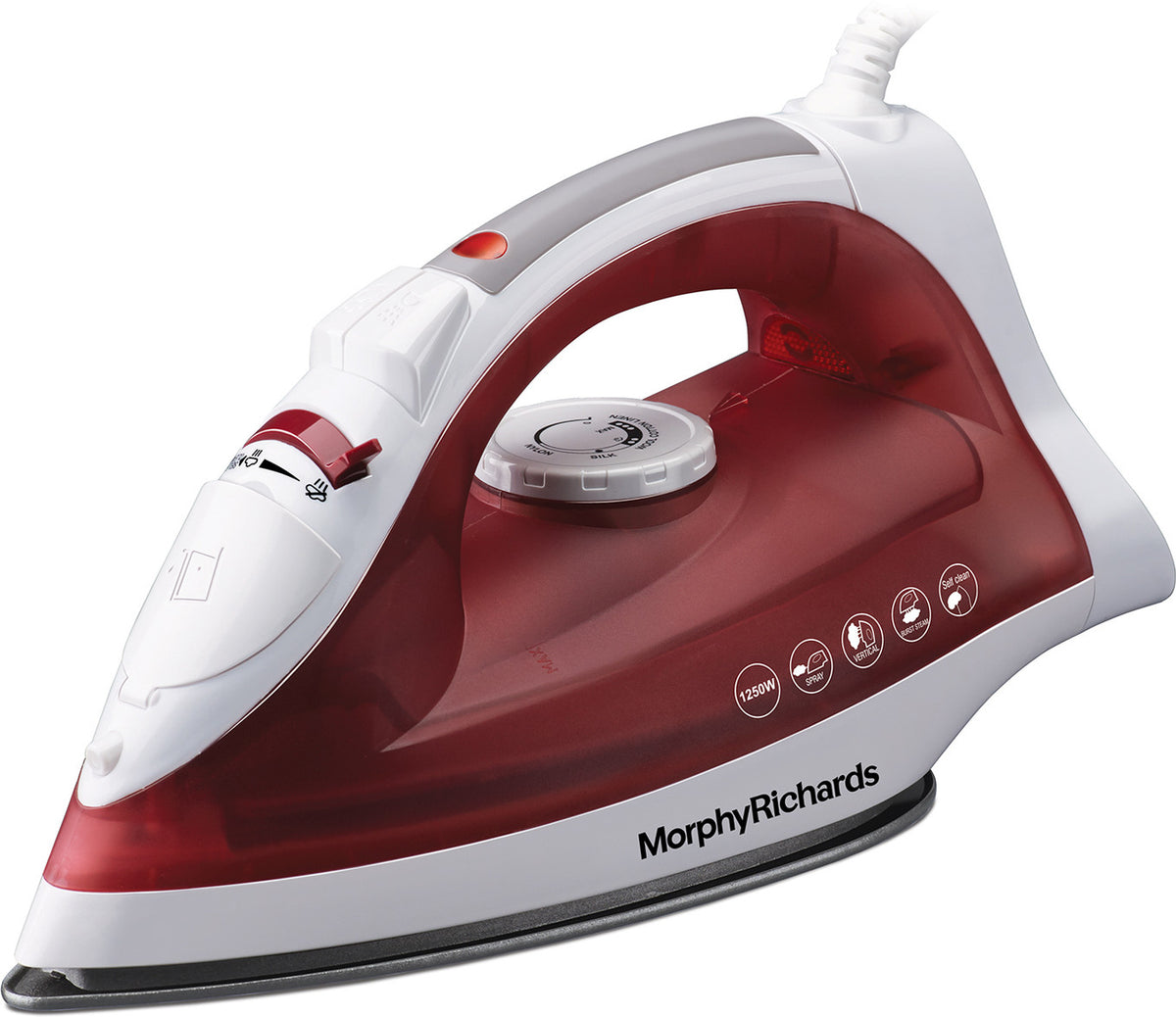 Morphy Richards Glide Steam Iron, Wine Red (1250W)