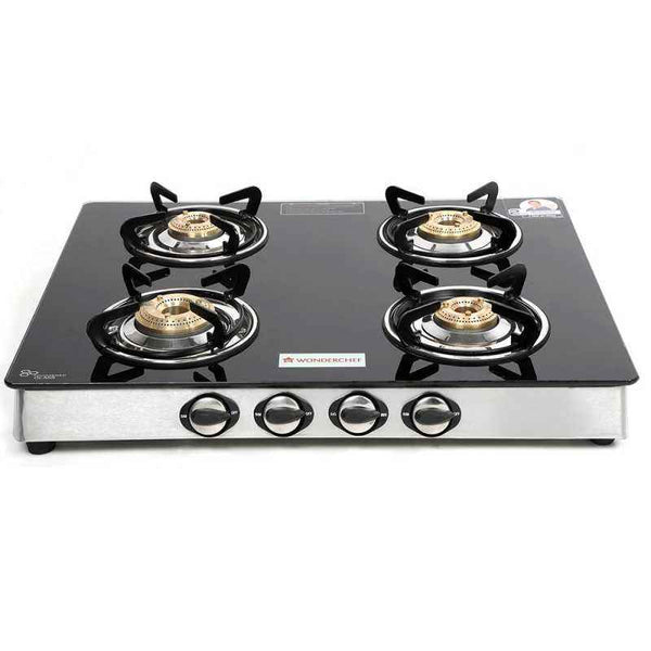 Wonderchef Zest Glass Top Gas Stove (4 Burner)