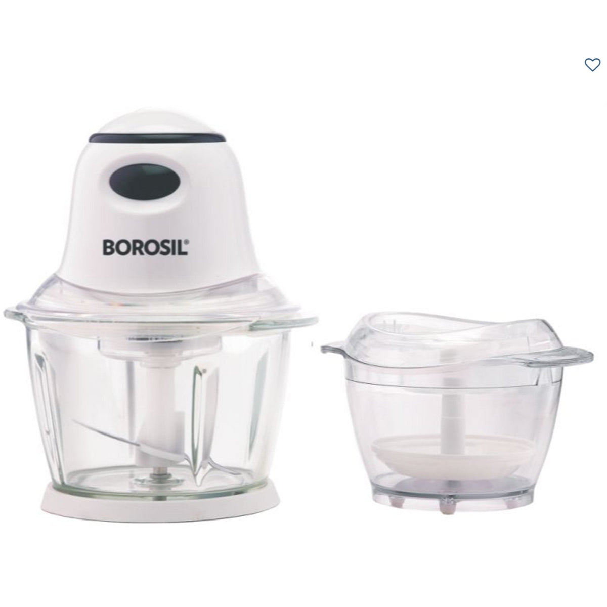 Borosil Glass Chopper, White (400W)