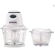 Borosil Glass Chopper, White (400W)