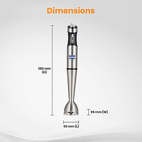 KENT Stainless Steel Hand Blender with Variable Speed Control (400W)