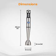 KENT Stainless Steel Hand Blender with Variable Speed Control (400W)