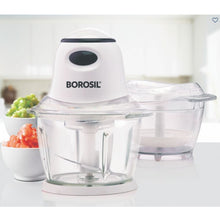 Borosil Glass Chopper, White (400W)