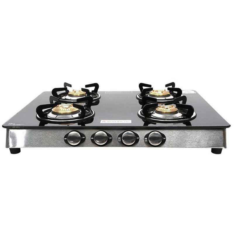 Wonderchef Zest Glass Top Gas Stove (4 Burner)