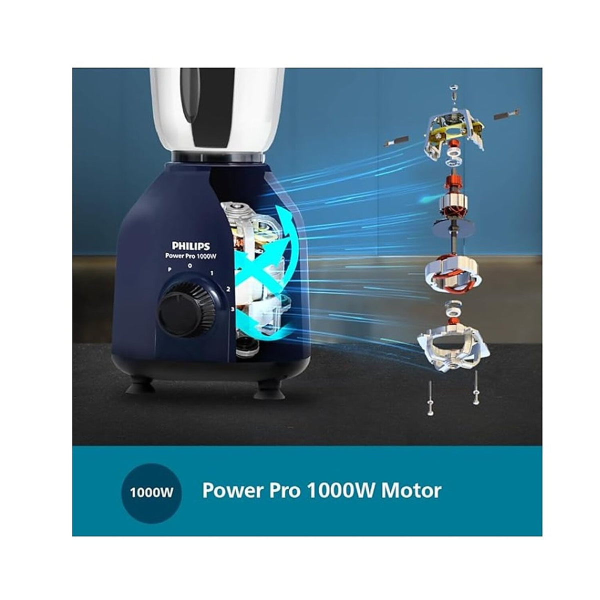 Philips HL7713/01 Mixer Grinder (1000W)