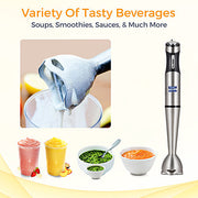 KENT Stainless Steel Hand Blender with Variable Speed Control (400W)