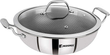 Bergner Hi-Tech Prism Kadai with Glass Lid (3.5L, 26 cm)