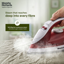 Morphy Richards Glide Steam Iron, Wine Red (1250W)