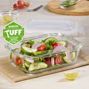 Borosil Klip N Store Rectangle Glass Container (640 ml)