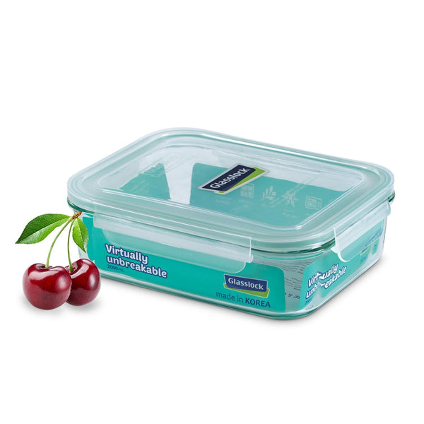 Glasslock Classic Rectangle Glass Container (1900 ml)