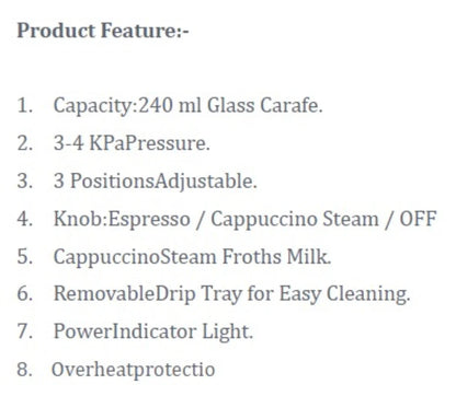 Skyline Espresso Coffee Maker
