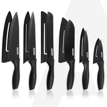 AGARO Royal Knife Set of 6 Pieces, Black