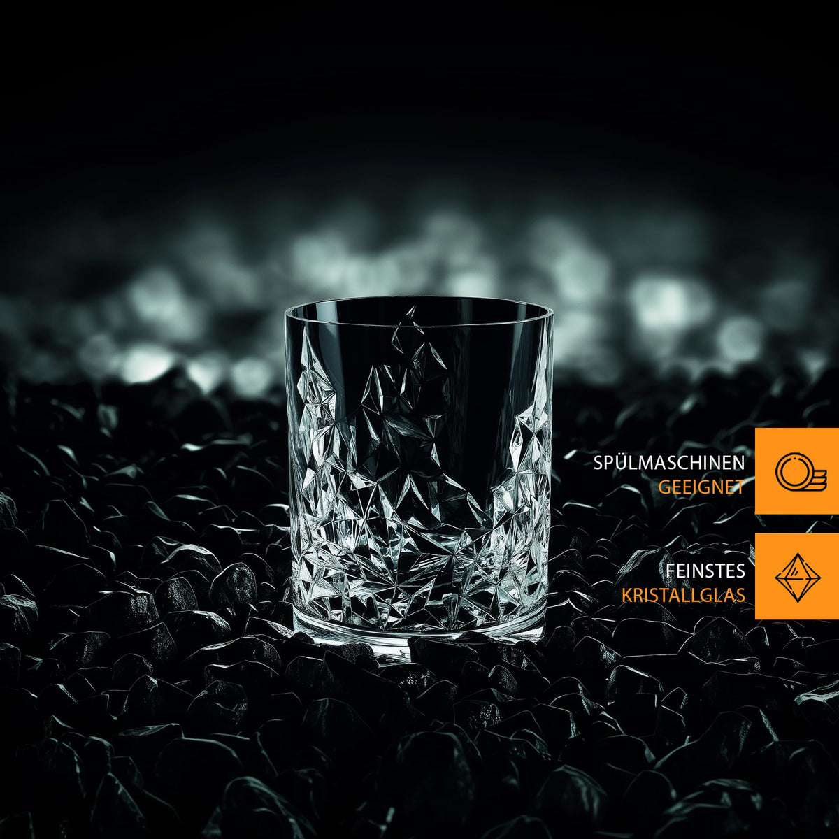 Nachtmann Sculpture Whisky Tumbler, Set of 6 (340 ml)