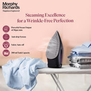 Morphy Richards Intellitemp Smart Steam Iron, Sage Purple & Black (2400W)