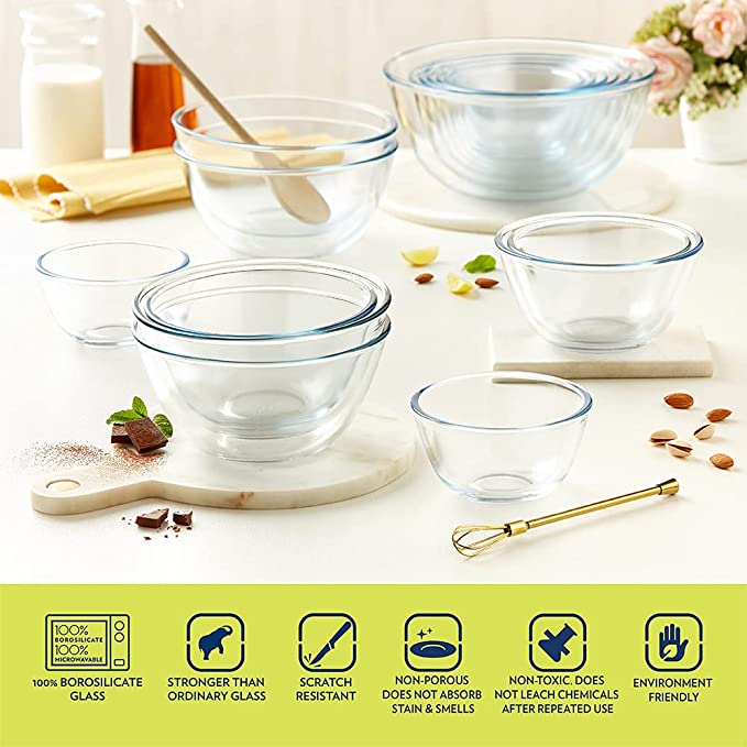 Borosil Mixing Bowl without Lid (1.7 L)