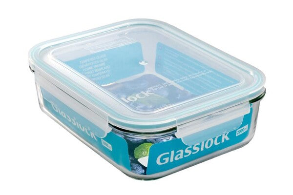 Glasslock Classic Rectangle Glass Container (2000 ml)