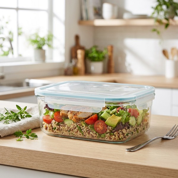 Glasslock Classic Rectangle Glass Container (2000 ml)