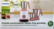 Philips HL7535/00 Mixer Grinder (White/Blue) (500W)