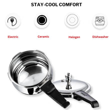 Vinod 18/8 Stainless Steel Splendid Plus Pressure Cooker, Gas & Induction Compatible (5.5 L)