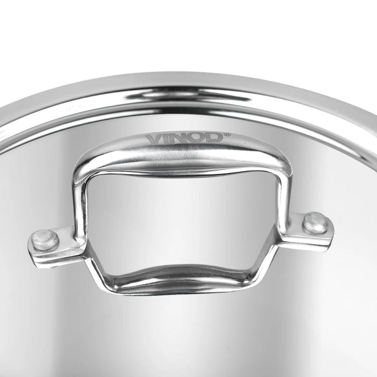 Vinod Platinum Triply Stainless Steel Deep Frypan with Lid, Induction Friendly (20 cm)