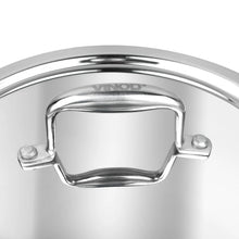 Vinod Platinum Triply Stainless Steel Deep Frypan with Lid, Induction Friendly (20 cm)