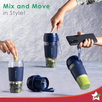 Wonderchef Nutri Cup Portable Blender (Blue, 300ml)