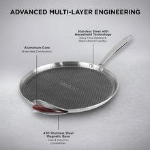 Vinod Platinum Triply Stainless Steel SAS Pro Dosa Tawa (28 cm)