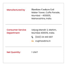 Hawkins Futura Stainless Steel Pressure Cooker (4 Litre, Induction Compatible) (FSS 40)