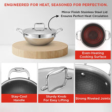 Vinod Platinum SAS Pro Extra Deep Kadai with Lid (5.5 L)