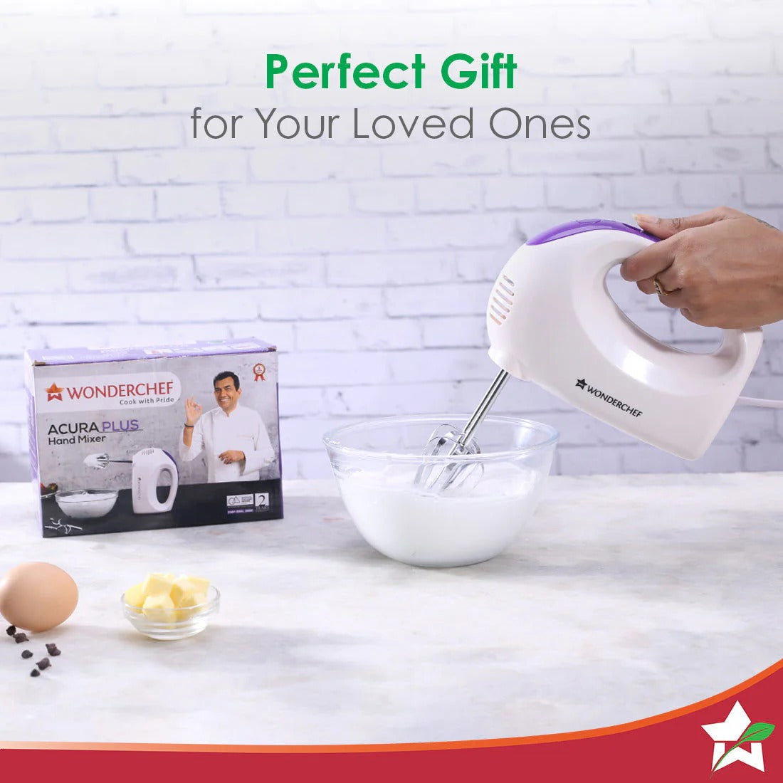 Wonderchef Acura Plus Hand Mixer (White, 200W)