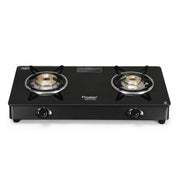 Prestige Marvel Plus Glass Top Gas Stove (2 Burner, Manual Ignition)