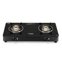 Prestige Marvel Plus Glass Top Gas Stove (2 Burner, Manual Ignition)