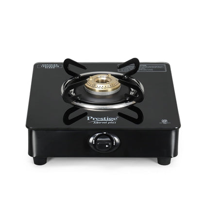 Prestige Marvel Plus Glass Top Gas Stove (1 Burner, Manual Ignition)