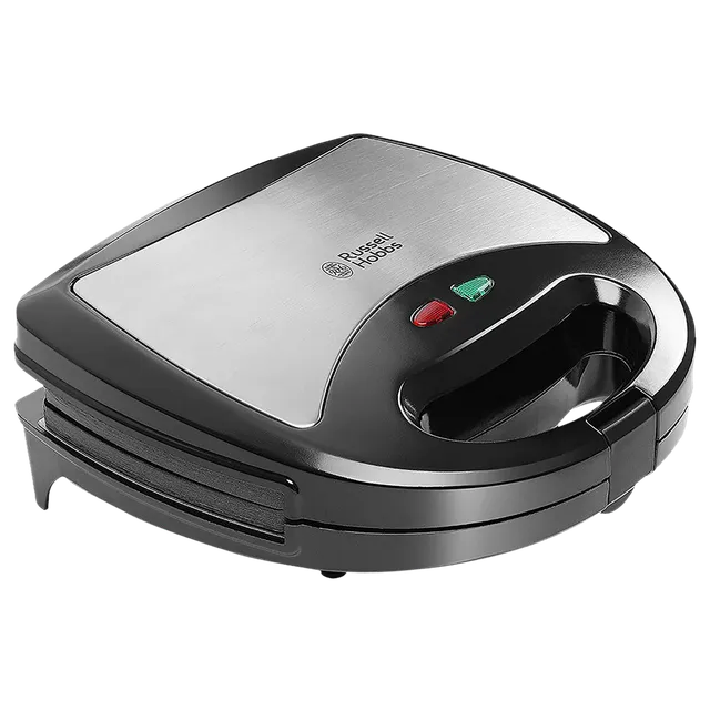 Russell Hobbs 3-in-1 Sandwich Maker (Black & Silver, 750W)