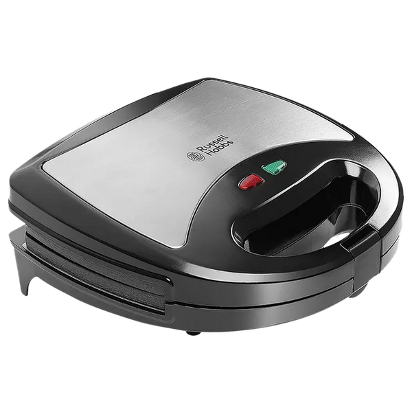 Russell Hobbs 3-in-1 Sandwich Maker (Black & Silver, 750W)