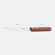 Rena Steak Knife Mini Serration, Stainless Steel Blade, Wooden Handle, 21.5 cm