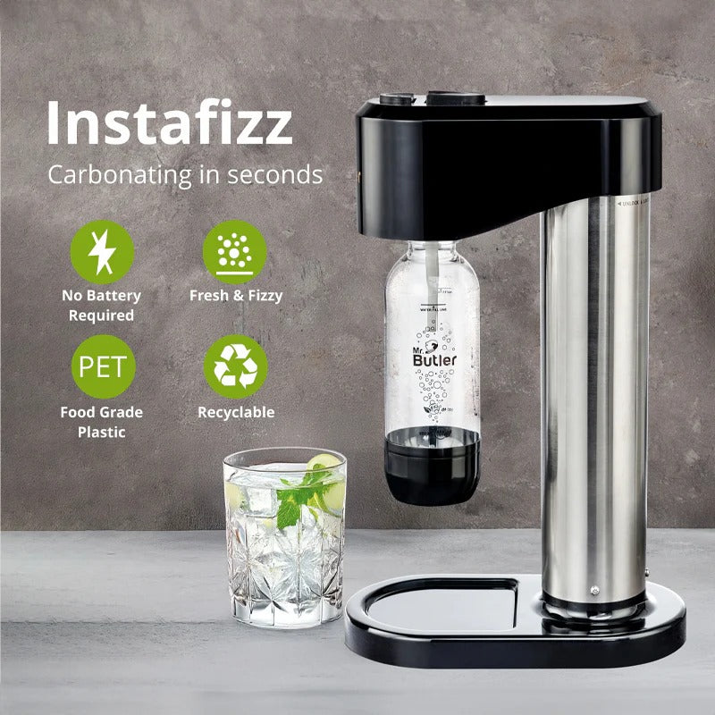 Mr. Butler Instafizz Soda Maker (Single Cylinder Pack, 500ml)