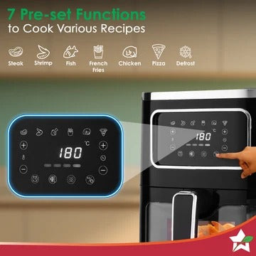 Wonderchef Platinum Plus Digital Air Fryer (5L) (1500W)
