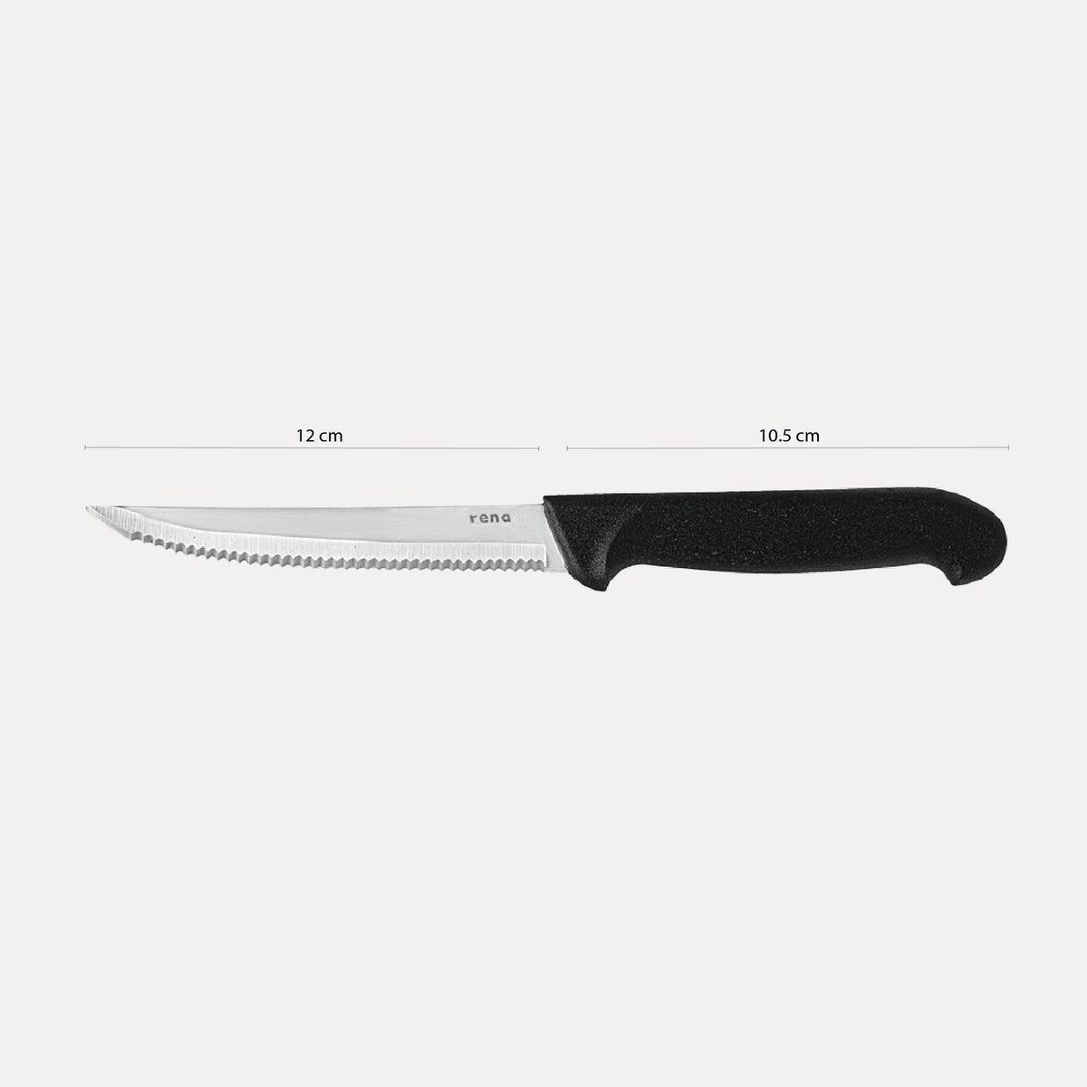 Rena Steak Knife, Stainless Steel Serrated Knife (Made in India)