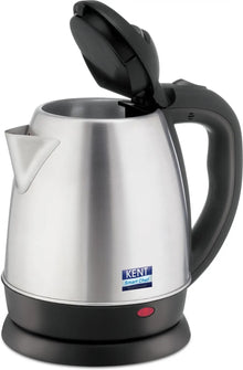 Kent Vogue SS Electric Kettle (Silver & Black, 1.2 Litre)