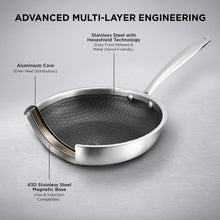 Vinod Platinum Triply Stainless Steel SAS Pro FryPan (22 cm)