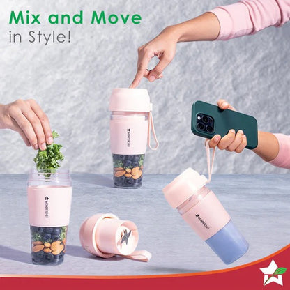 Wonderchef Nutri Cup Portable Blender (Pink, 300ml)