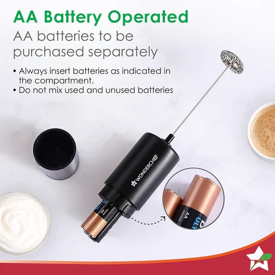 Wonderchef Regalia Milk Frother (Black)