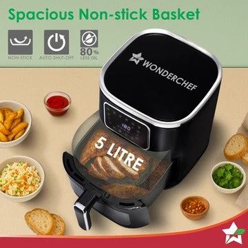 Wonderchef Platinum Plus Digital Air Fryer (5L) (1500W)